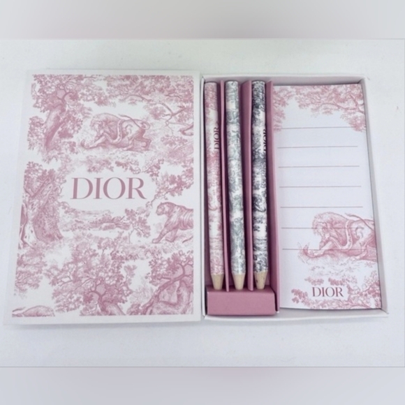 NEW Dior Stationery Set - Pink Toile de Jouy Print - Picture 6 of 9